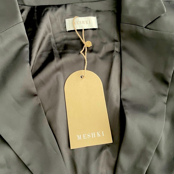 Hartley Satin Collared Shirt MESHKI S - Picture 2 of 3